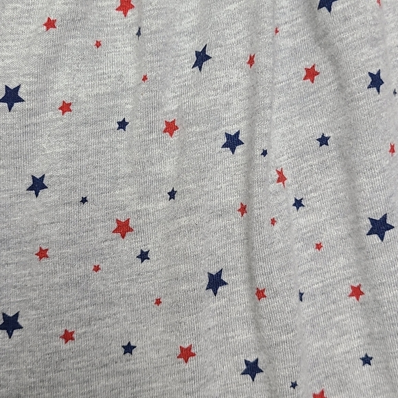 Wonderkids Girls Sleeveless Tank Casual Grey Dress Blue Red Stars Size 4T - Picture 3 of 6